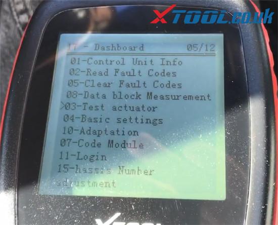 Xtool V401 Test Dashboard Audi Tt Mk1 5