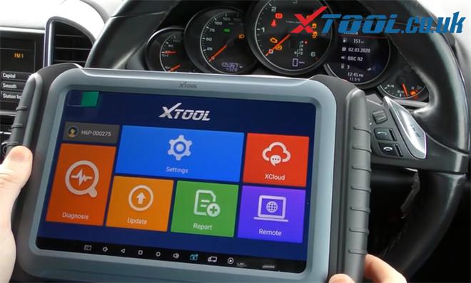 Xtool A80 Pro Change Mileage Porsche Cayenne 1