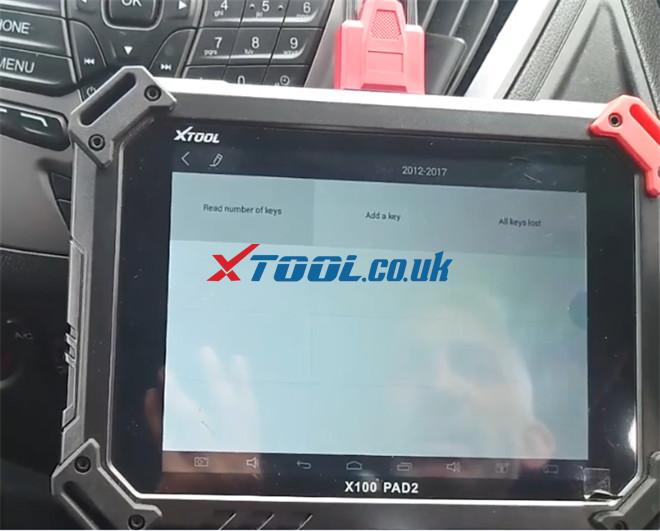 X100 Pad2 Pro Program Ford Transit Custom 2014 4