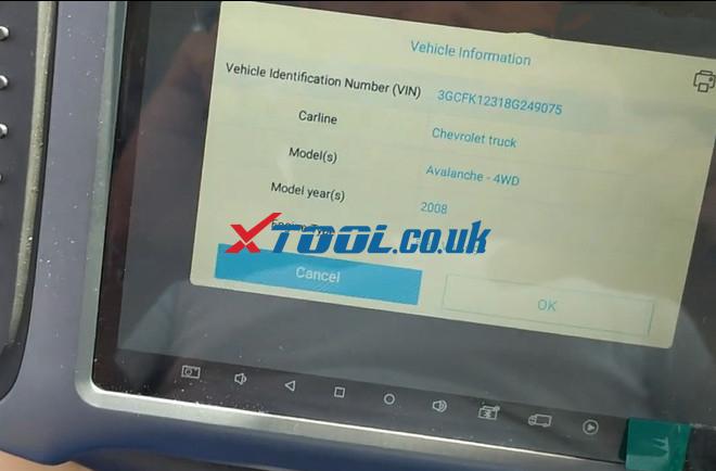 Xtool X100 Pad3 Solve Chevy Avalanche P0300 Trouble 4