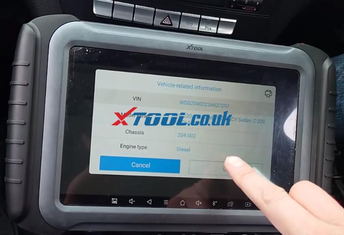 Xtool A80 Pro Test Eis 2013 Benz C220 W204 1