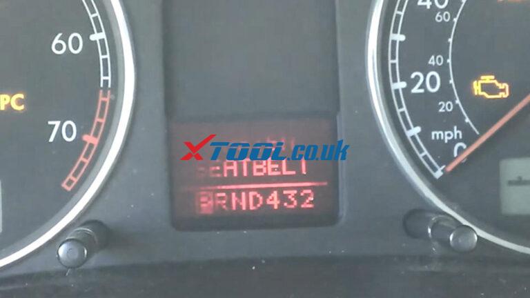 Xtool V401 Disable Seat Belt Alarm 02 XtoolSupport